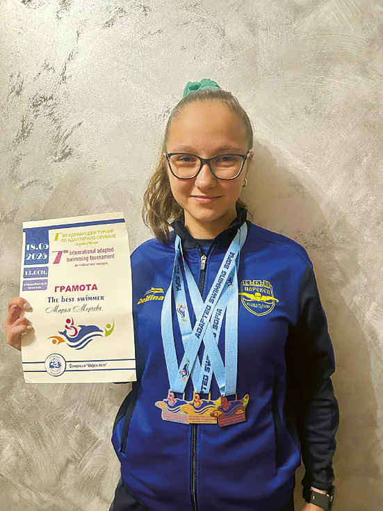 Мария Морчева с пълен комплект медали за СКП “Царевец”